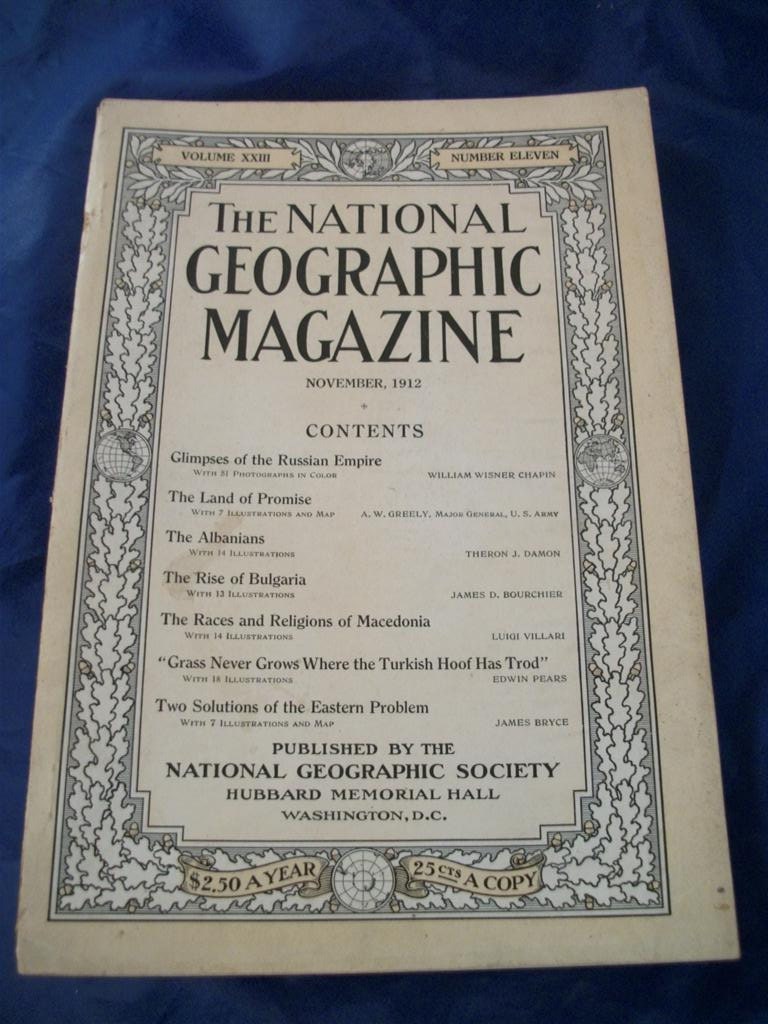 1912 November National Geographic Magazine