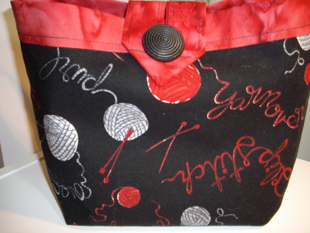 Custom Order Sidekick Tie-on Knitting Pouch
