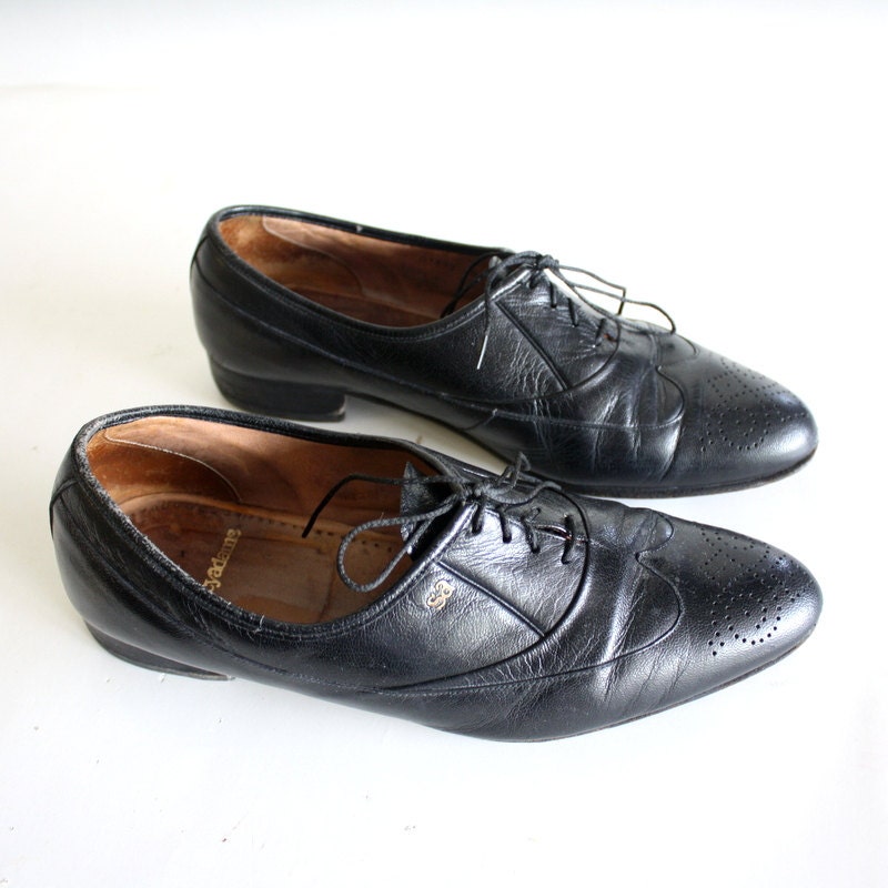 Vintage Size 8 Unisex Lace Up Slip On Shoes