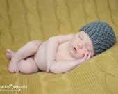 Newborn Knit Textured Beanie Size Small