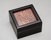Etched Copper Square with Black Box