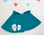 Children Capelet -  Wool Cape, Handmade, Girl, Hood, Pink, Ready to ship