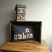 Wool Cabin Pillow Log Home  Accent Lodge Decor Upcycled Eco friendly