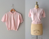 50s cashmere sweater / cashmere 1950s sweater / Sandy cardigan