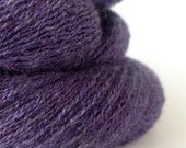 Plum Silk Cashmere blend Recycled Lace Weight Yarn Lot 120413