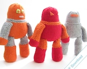 Robot Knitting Pattern Download. DIY Cuddly Robot.