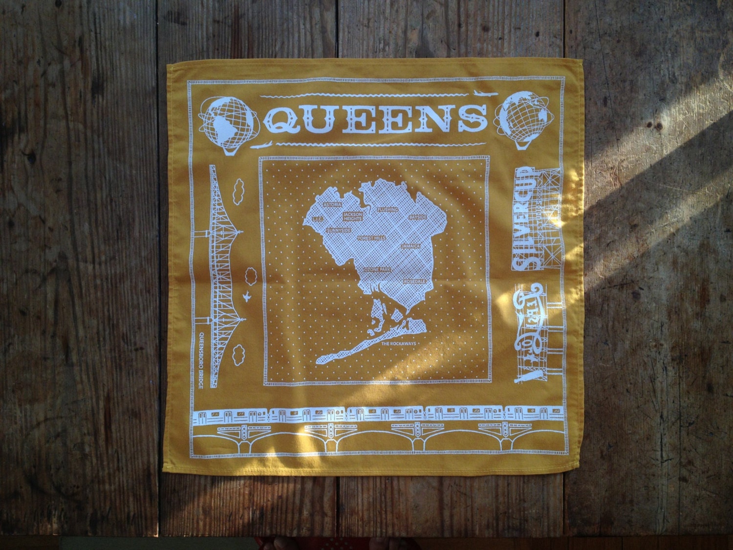 Discontinued version of Queens bandanna - mustard