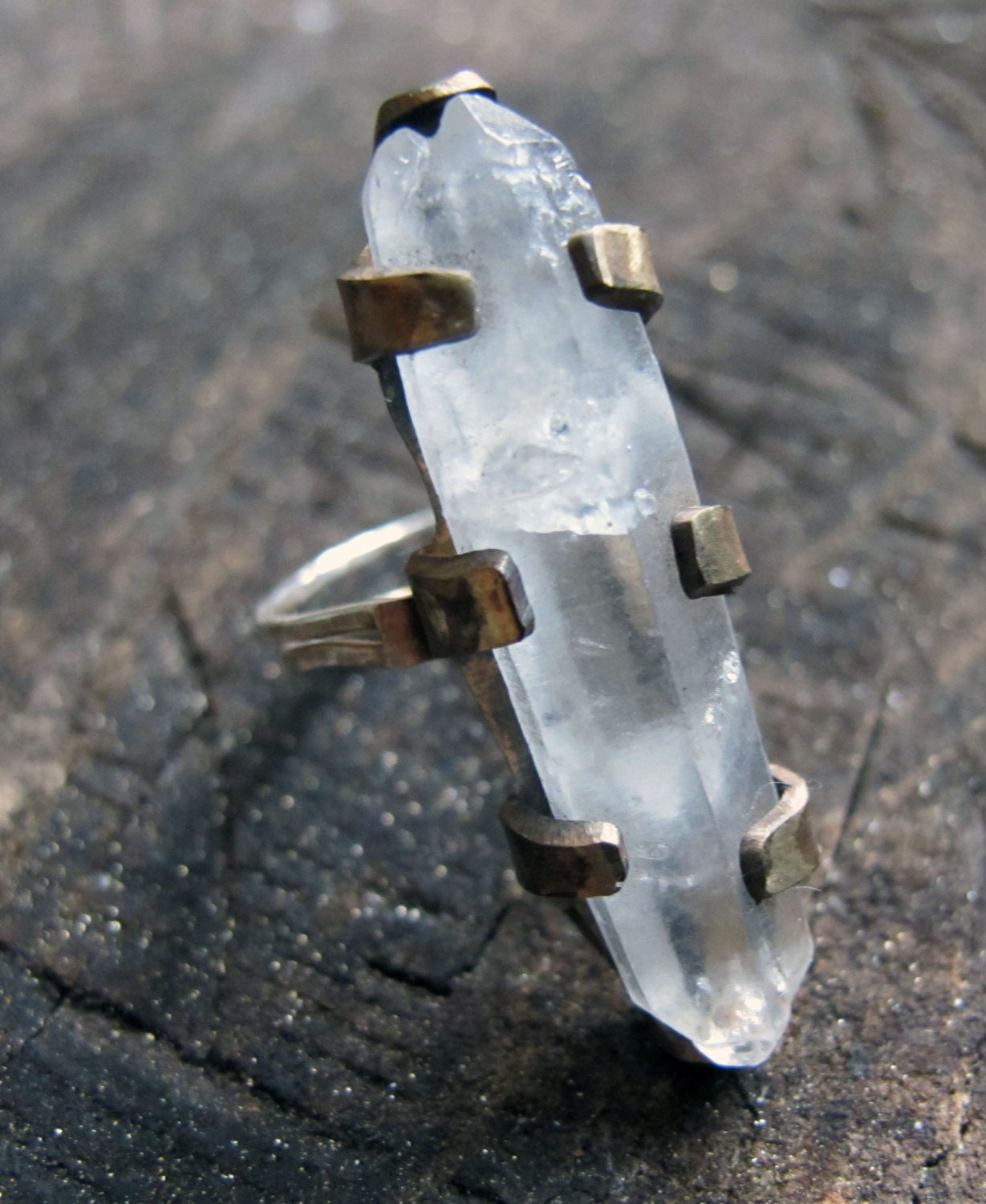 Quartz Point Ring Size 5