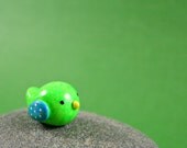 Colorful Little Bird - Hand Sculpted Miniature Polymer Clay Animal