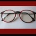 What the Cool Kids Wear--Large Red/Black Glasses,Frame Made in Italy,Vintage Accessories,Unisex