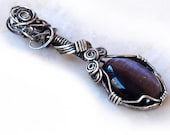Dark Purple Cat's Eye Pendant