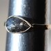 Rose Cut Black Diamond RIng in 14kt Yellow Gold- engagement, rose cut