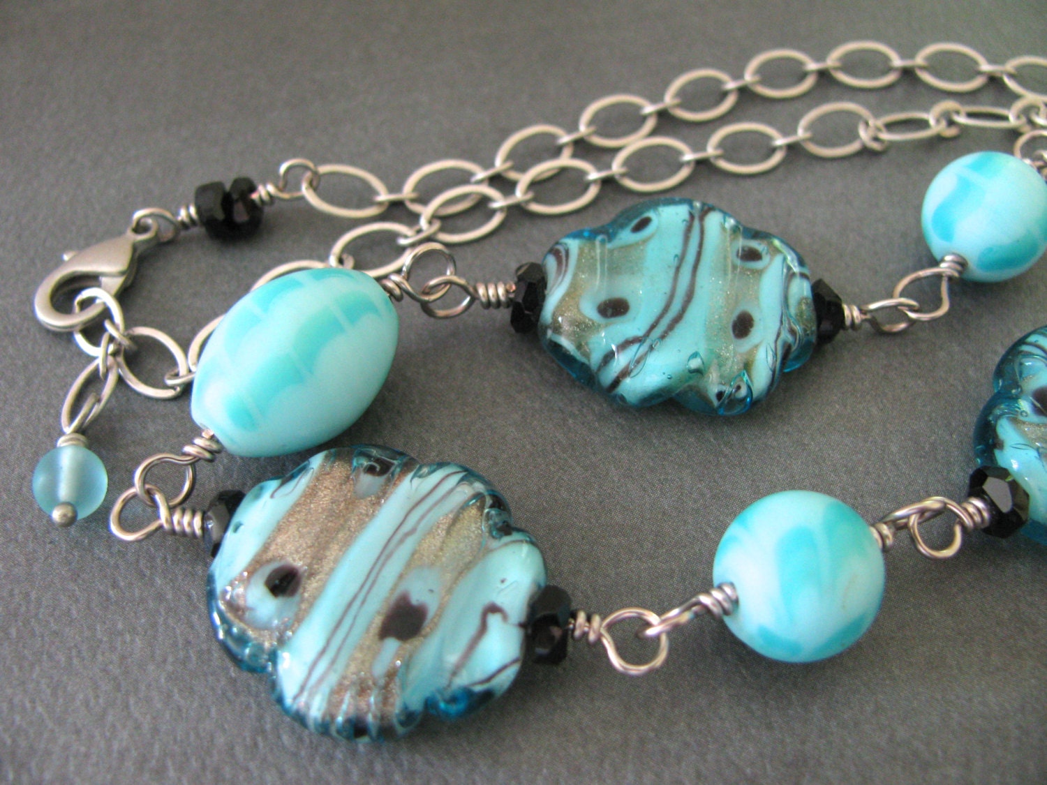 Sense of Drama - wire wrapped necklace