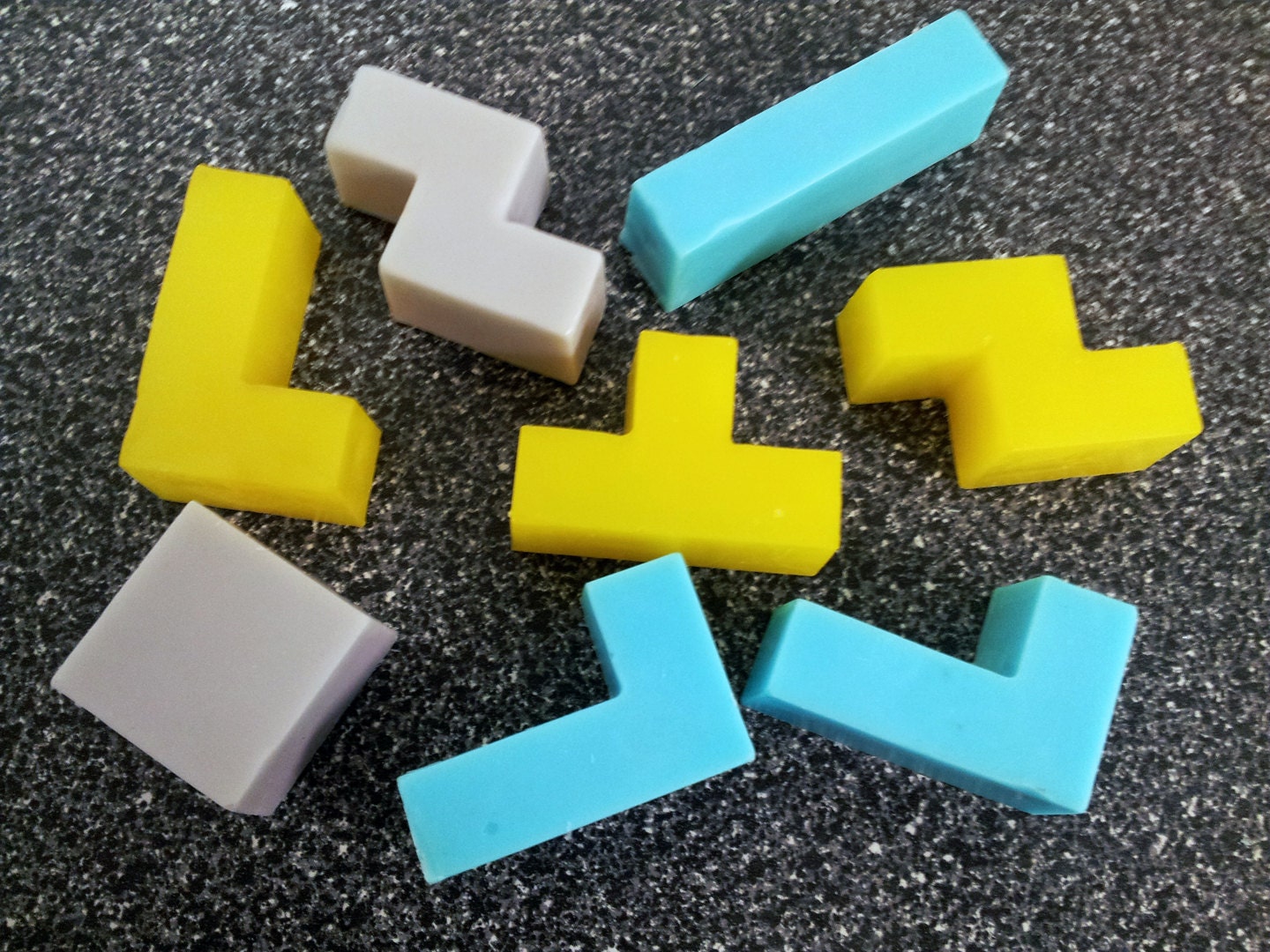 SOAP for Mom, Kids and Gamers, Tetris Set of 8 Pieces, Grapefruit Scented