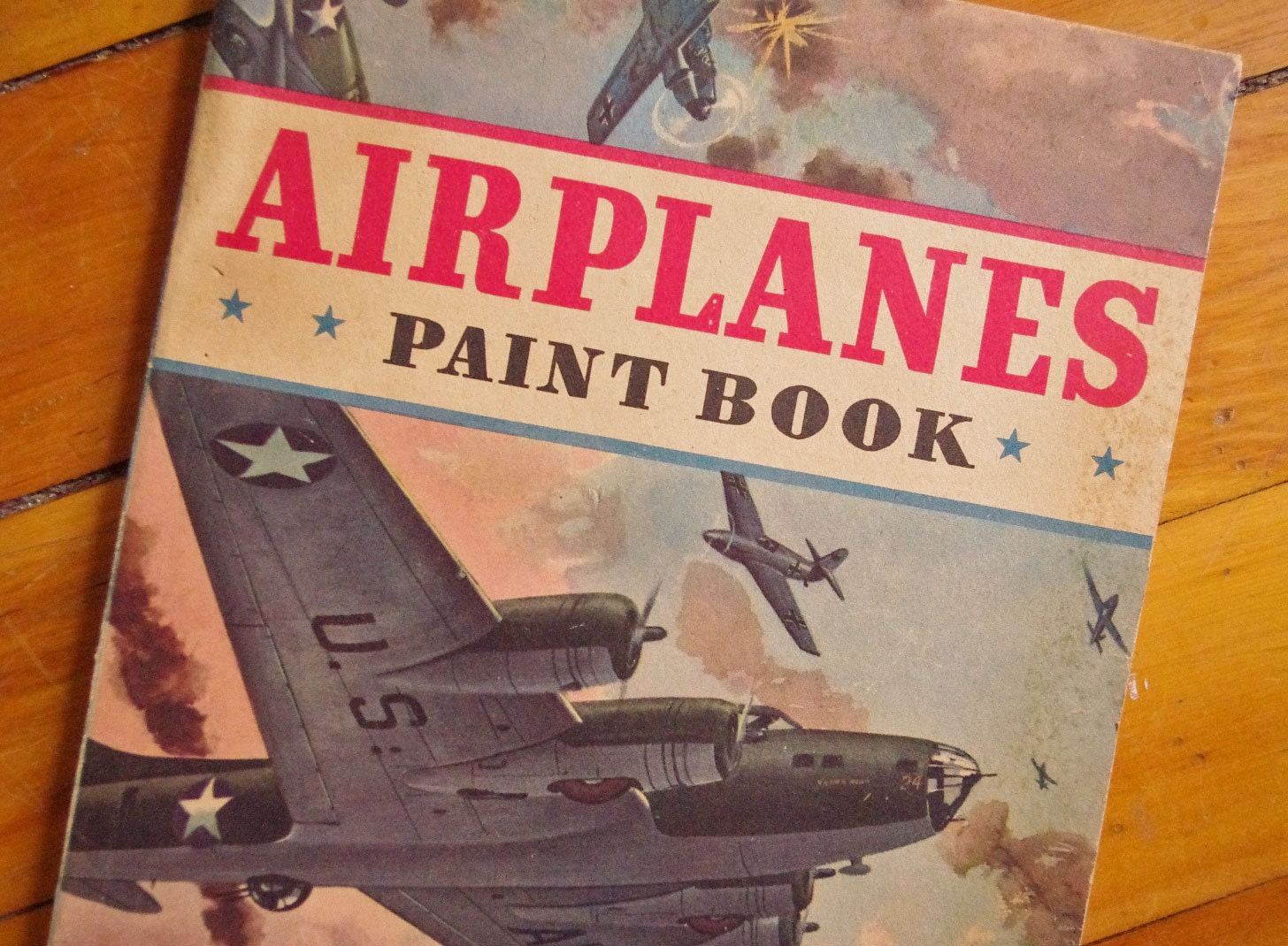 1943 Whitman Publishing Airplanes Paint Book