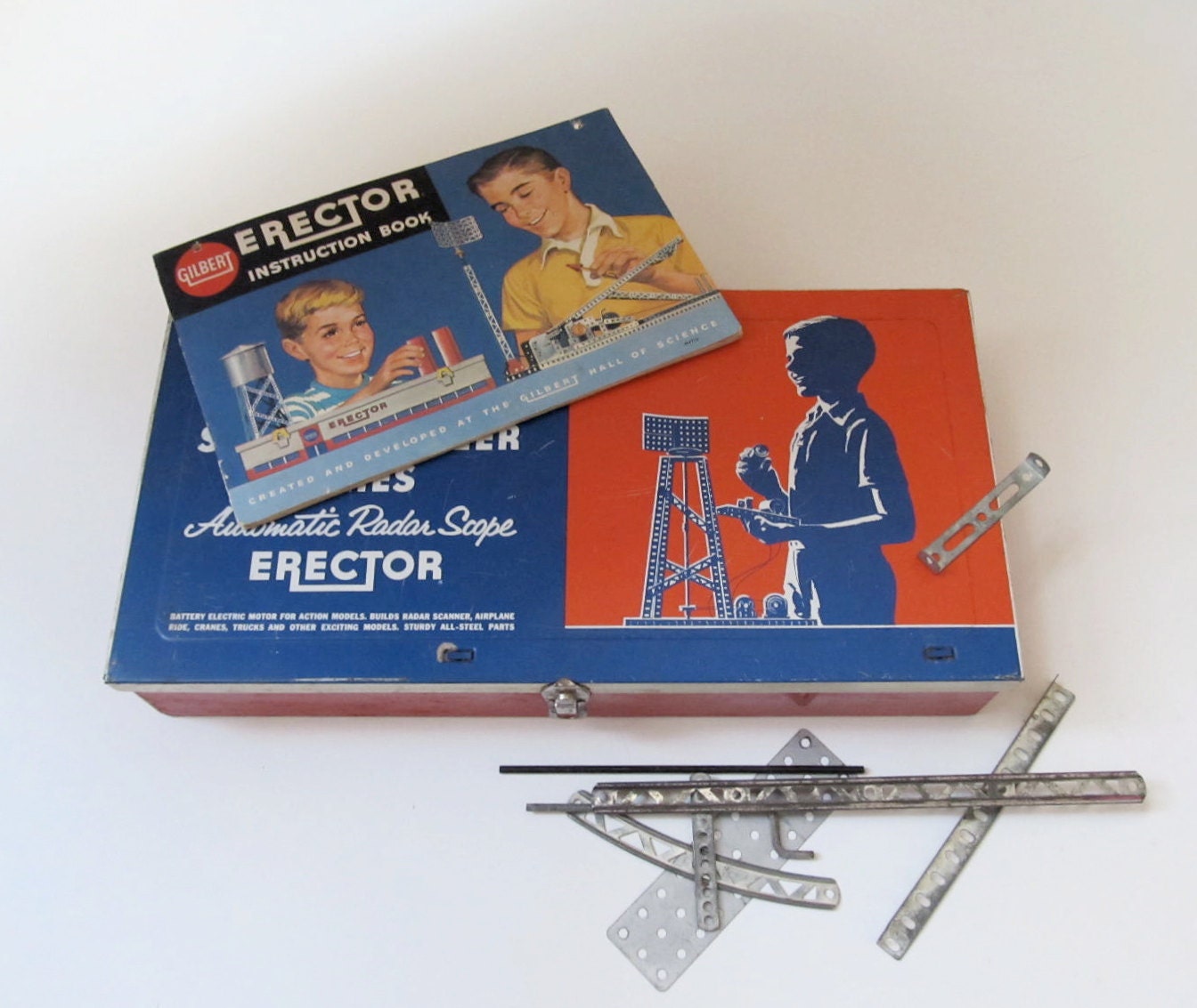 gilbert erector set, science career series 10044, mid century toy