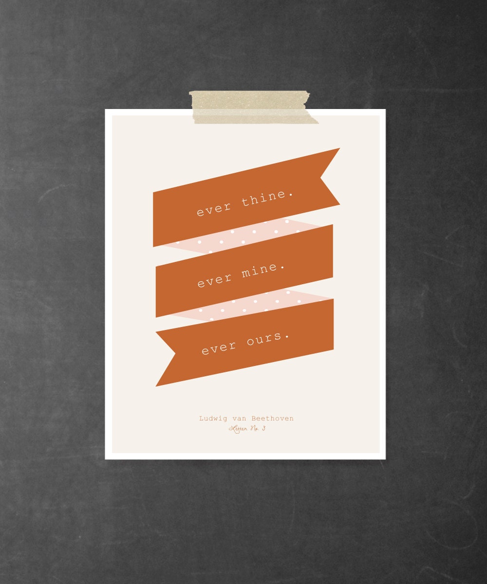 ever ours banner 8x10 art print