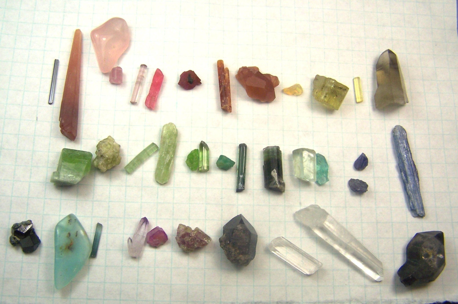 Crystals Danburite Emerald Vesuvianite Tourmaline Ruby Quartz Yellow Blue Apatite Kyanite Heliodor Rhodonite Opal Aquamarine Peridot