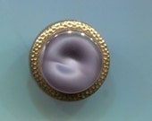 Vintage 1950s Lavender Glass Moonglow with Gold Luster