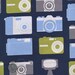 1/2 Yard : Boy Toys Cameras APP-13358-63 Blue Novelty Robert Kaufman Designer Quilt Cotton Fabric