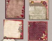 EVERLASTING - Digital Scrapbooking - Stacked Papers - Paper Pack - 4 Designed Stacked Papers - 12 x 12 inches