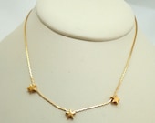 Vintage Avon Star Gold Tone Necklace Choker