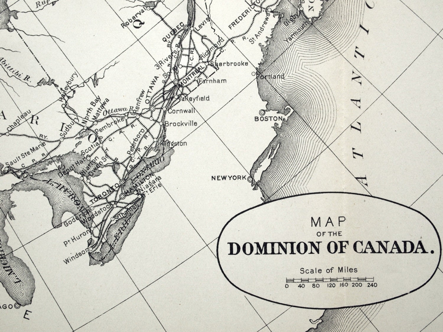 1907 Antique Map of the Dominion of Canada. Map No. 1