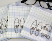 Mens Handkerchiefs, 3 Silk-Screened Sneezy Sheets