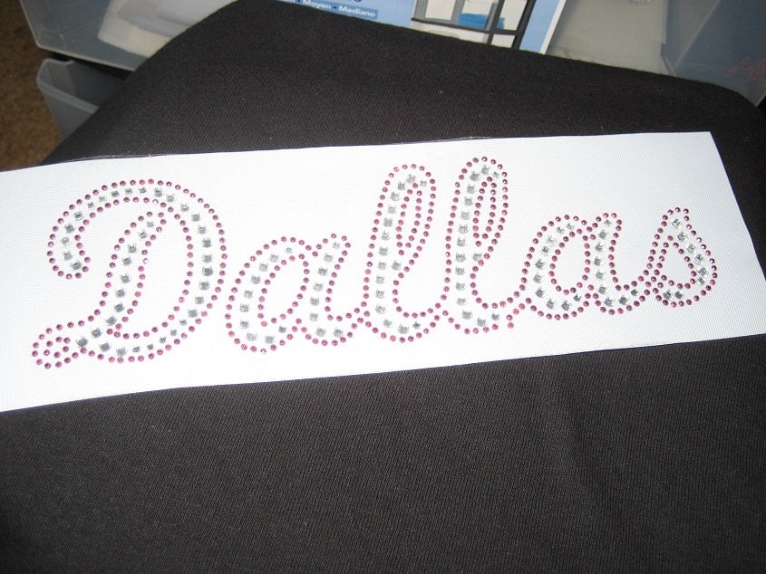 Dallas Texas in Beautiful Pink Bling
