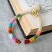 Colorful  Baby Bracelet - Newborn Baby / Baby Boy Bracelet - Crochet Baby Bracelet - Crochet Jewelry - Cotton Bracelet - Children Bracelet