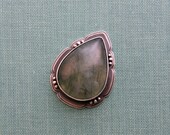 Tourmaline Rutilated Prehnite Ring in Reclaimed Silver (Finished to Order)
