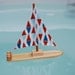 NEW Organic Flags Wooden Sailboat