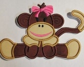 Iron On Applique - Girl Monkey 66542