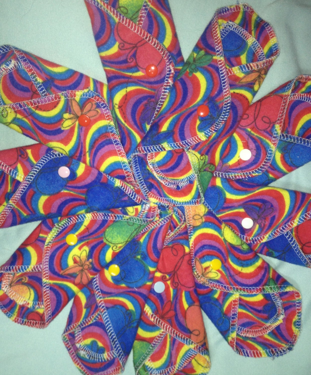 Set of 5 MamaBear LadyWear Quick-Dry cloth menstrual pads - Dailywear Pantiliners