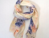 SALE Lavendar Haze Hand Dyed Scarf