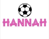 Soccer ball with Boys or Girls Name wall decor Sports Wall Decor