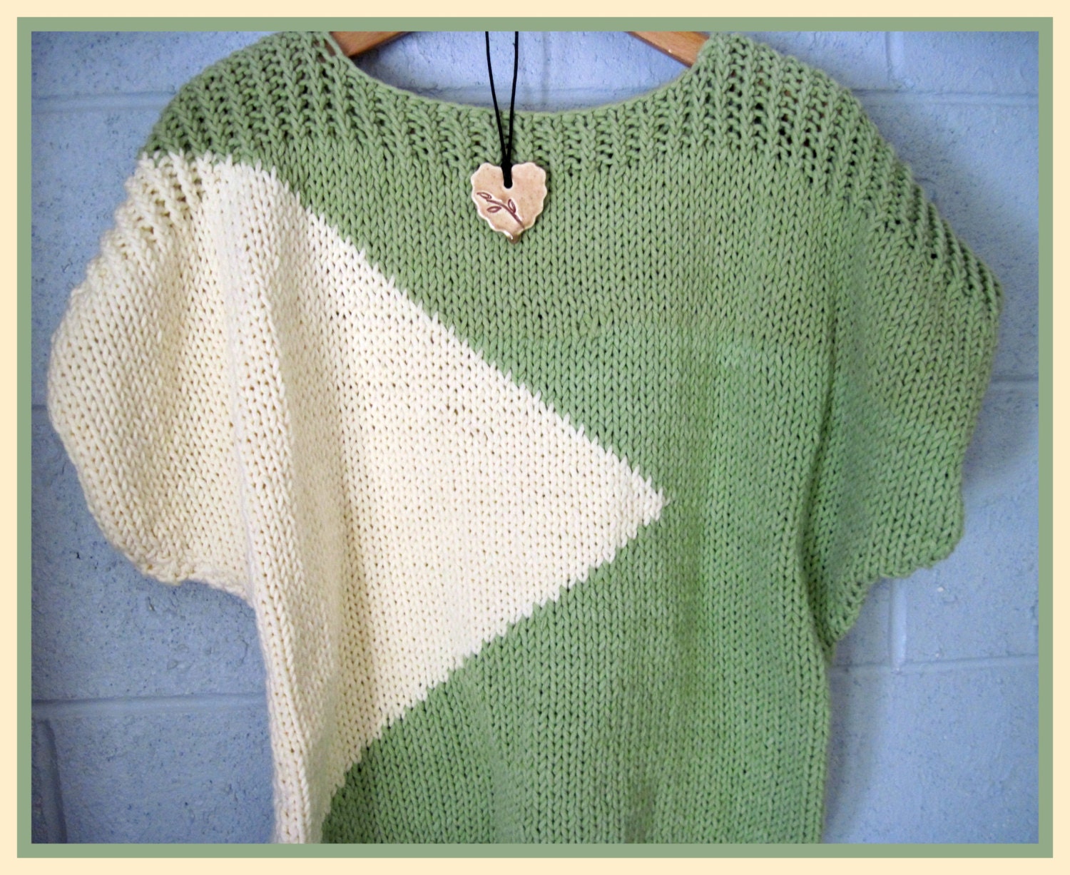 Adult Short Sleeve Pullover Knitting Pattern  for Adults SML
