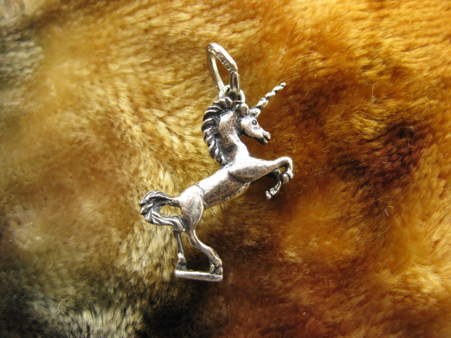 Charm - Sterling Silver - Beau Sterling Unicorn Charm - Folklore Charm - 3D Silver Charm - Animal Charm - Fairy Tale Sterling Jewelry