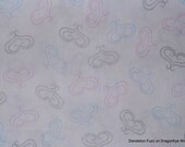 One Yard Celebrate Heart Toss on White By M'Liss