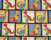 A Fourth of a Yard of Dinos All In A Line