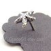 Starfish cartilage earrings helix earrings, tragus earrings, ONE starfish stud choose 20g 18g Shiny or Oxidized