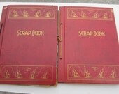 Vintage SCRAPBOOK LOT of Two Vintage Greeting Cards Christmas Valentines Day ETC