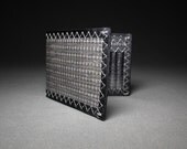 Sailcloth Bifold ID Mens Wallet - Grey and Black - Vegan