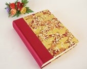 Photo album (8x10) Crimson cloth with tranquil landscape Japanese chiyogami