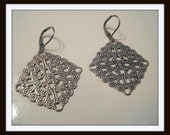 Large silver Filigree Earrings