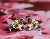 Day of the Dead Pit Bull Earrings