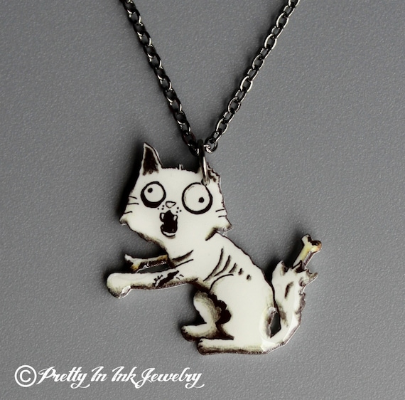Zombie Kitty necklace