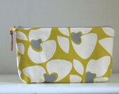 Helen Citron Wide Padded Zipper Pouch Gadget Case Cosmetics Bag - READY TO SHIP