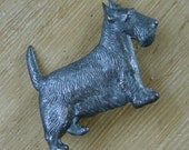 1950s Kenart Scottie dog brooch - charity for animals