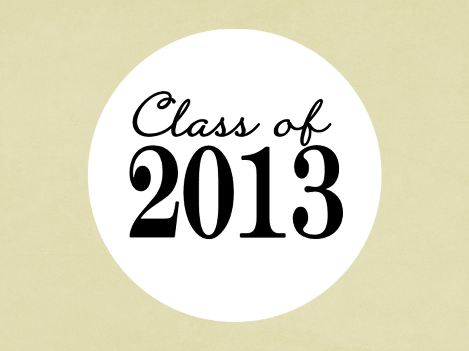 Round Envelope Seals-- Graduation